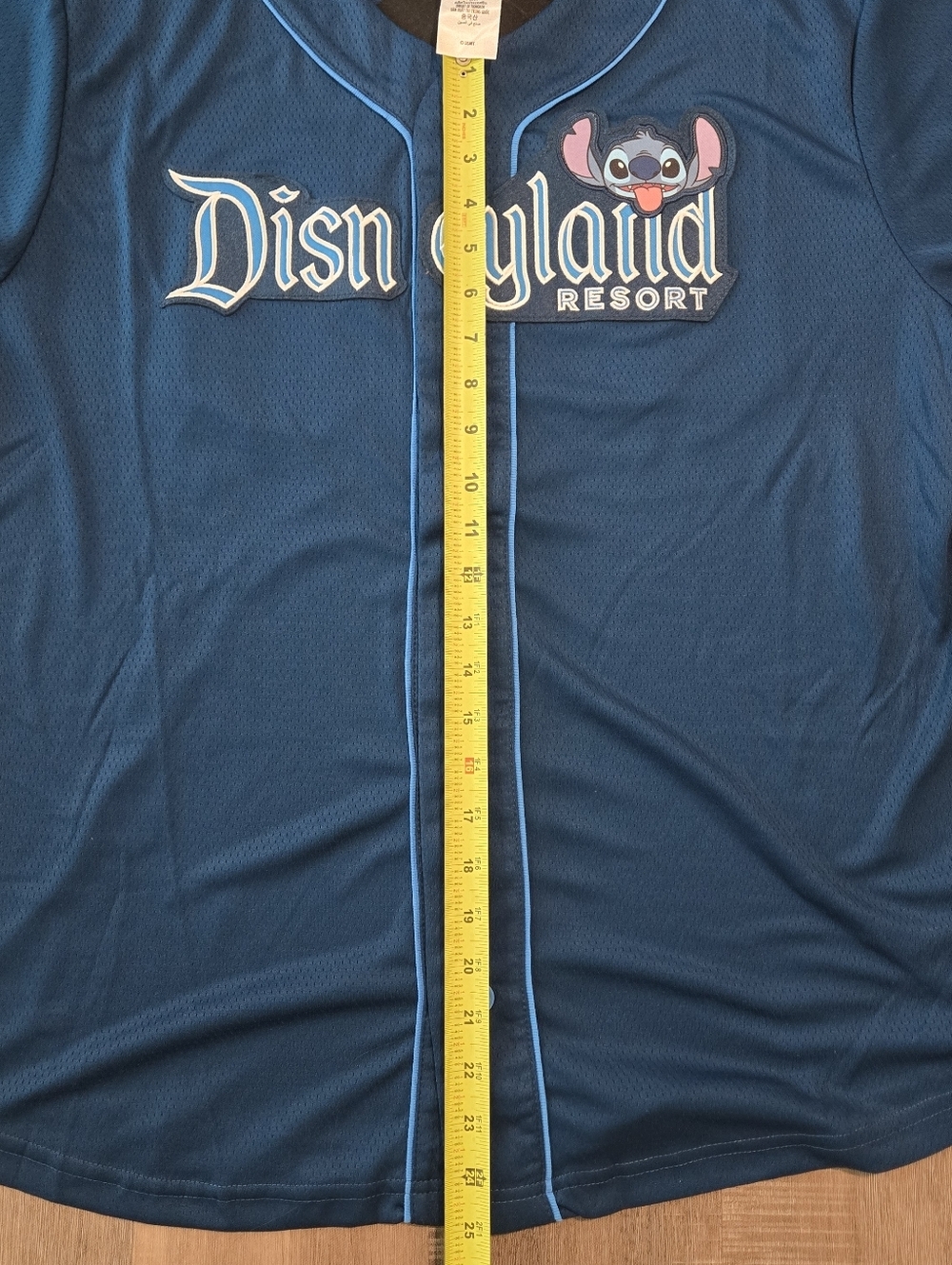 Disney Parks Blue Stitch Baseball Jersey Adult Large - Picture 7 of 9
